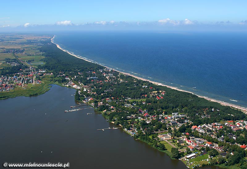 Jezioro Jamno z lotu ptaka